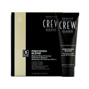 American Crew Precision Blend Краска для седых волос Светлый оттенок 7/8 3х40 мл (American Crew, Камуфляж седины)