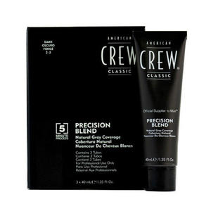 American Crew Precision Blend Краска для седых волос темный оттенок 2/3 3х40 мл (American Crew, Камуфляж седины)