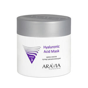 Aravia professional Крем-маска супер увлажняющая Hyaluronic Acid Mask, 300 мл (Aravia professional, Уход за лицом)