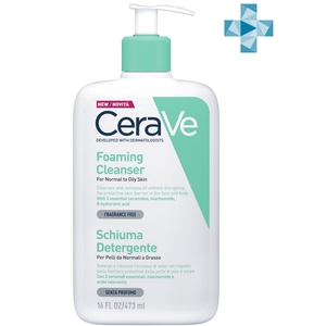 CeraVe Очищающий гель для нормальной и жирной кожи лица и тела 473 мл (CeraVe, Очищение кожи)