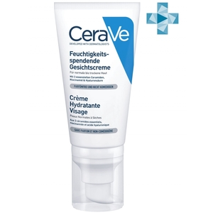 CeraVe Увлажняющий лосьон для нормальной и сухой кожи лица 52 мл (CeraVe, Увлажнение кожи)