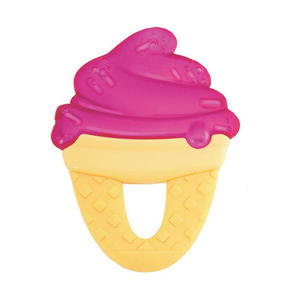 Chicco Прорезыватель-игрушка Fresh Relax "Мороженое" красное, 4 мес.+ (Chicco, Прорезыватели)