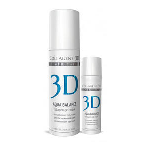 Collagene 3D Гель-маска для лица с гиалуроновой кислотой, восстановление тургора и эластичности кожи 130 мл (Collagene 3D, Aqua Balance)