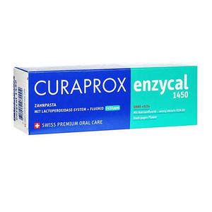 Curaprox Паста зубная enzycal 1450ppm содержание фторидов менее 0,15%, 75 мл (Curaprox, Зубные био-пасты)