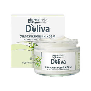 D`oliva Крем увлажняющий с гиалуроновой кислотой, 50 мл (D`oliva, Увлажнение и питание)