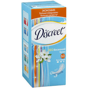 Discreet Прокладки ежедневные Весенний бриз Део №60 (Discreet, Deo Весенний бриз)