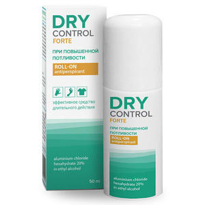Dry Control Форте ролик от обильного потоотделения 20%,  50 мл (Dry Control)