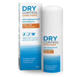 Dry Control Экстра Форте ролик от обильного потоотделения 30%, 50 мл (Dry Control)