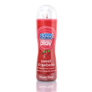 Durex Play Strawberry Гель-смазка с ароматом клубники 50 мл (Durex, Гель-смазка)