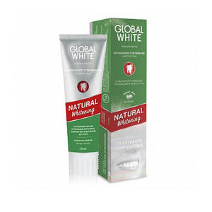 Global white Зубная паста Натуральное отбеливание, энергия трав 100 мл (Global white, Зубные пасты)