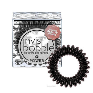 Invisibobble Резинка-браслет для волос Luscious Lashes черный металлик 3 шт. (Invisibobble, Power)