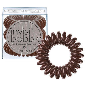 Invisibobble Резинка-браслет для волос Pretzel Brown (с подвесом) коричневый 3 шт. (Invisibobble, Power)