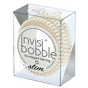 Invisibobble Резинка-браслет для волос Stay Gold золото 3 шт. (Invisibobble, Slim)