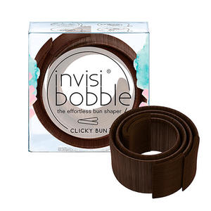 Invisibobble Заколка Clicky Bun Pretzel Brown коричневый (Invisibobble, Сlicky bun)