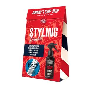 Johnny's Chop Shop Набор: Файбер для стайлинга+Текстурирующий солевой спрей (Johnny's Chop Shop, Style)