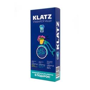 Klatz Набор: Зубная паста Свежее дыхание 75 мл + Зубная паста Комплексный уход 75 мл + Зубная щетка средняя 1 шт. (Klatz, Lifestyle)
