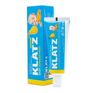 Klatz Зубная паста от 0 до 4 лет Большая груша без фтора 48 мл (Klatz, Baby)