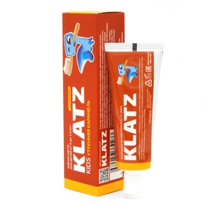 Klatz Зубная паста Утренняя карамель без фтора 48 мл (Klatz, Kids)