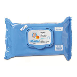 Klorane Детские очищающие салфетки с экстрактом календулы 70 шт (Klorane, Bebe)