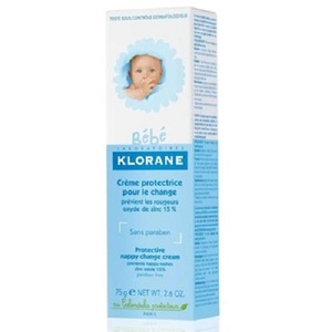 Klorane Детский восстанавливающий крем д/смены подгузников 3в1 75 г (Klorane, Klorane Bebe)