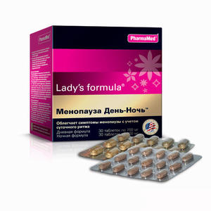 Lady's Formula "Менопауза День-Ночь" Дневная формула таблетки №30 + Ночная формула таблетки №30 (Lady's Formula, Укрепление женского здоровья)