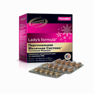 Lady's Formula "Персональная месячная система усиленная формула" 20 дней + 5 дней таблетки №30 (Lady's Formula, Укрепление женского здоровья)