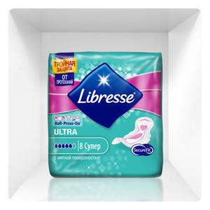 Libresse Прокладки Ultra Super с мягкой поверхностью 8 штук (Libresse, Ultra)