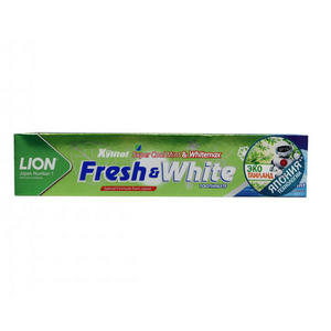 Lion Thailand Паста зубная для защиты от кариеса прохладная мята Fresh & White 160 г (Lion Thailand, Зубные пасты)