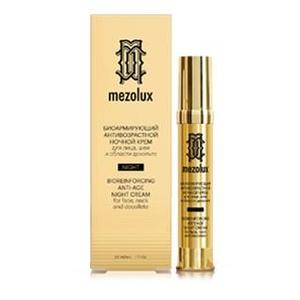 Mezolux Биоармирующий антивозрастной ночной крем для лица, шеи и области декольте, 30 мл (Mezolux)
