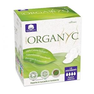 Organyc Прокладки с крылышками Нормал, ультратонкие, 10шт (Organyc, female hygiene)