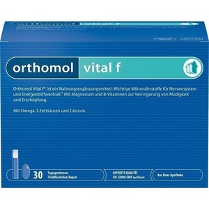Orthomol Ортомоль витал ф жидкий флакон  20 мл и  капсулы  800 мг (Orthomol, Витамино-минеральные комплексы)