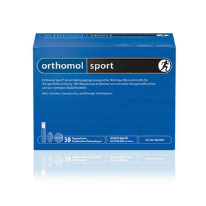 Orthomol Sport Витаминный комплекс 30 таблеток + 30 капсул (omega-3) + 30 питьевых бутылочек по 20 мл (Orthomol, Для мужчин)