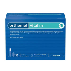 Orthomol Vital M мультивитаминный комплекс для мужчин жидкость 20 мл + капс. 800 мг + капс. 700 мг №30 (Orthomol, Для мужчин)