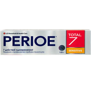 Perioe Зубная паста комплексного действия "Total 7 sensitive" 120 гр (Perioe, Зубные пасты)