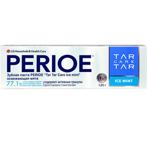 Perioe Зубная паста "Tar Tar сare ice mint" освежающая мята 120 гр (Perioe, Зубные пасты)