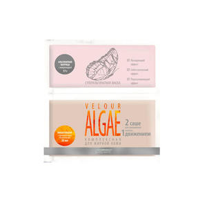 Premium Суперальгинатная маска "velour algae комплексная для жирной кожи", 17г. + 50мл (Premium, Home Work)