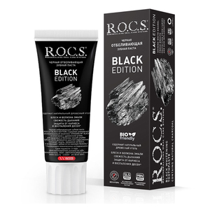 R.O.C.S Зубная паста Black Edition Черная отбеливающая, 74 гр (R.O.C.S, Для Взрослых)