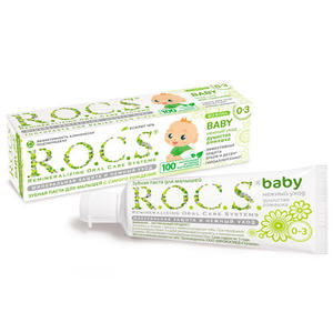 R.O.C.S Зубная паста Для самых маленьких "Душистая ромашка" 45 гр (R.O.C.S, Bebe 0-3 years)