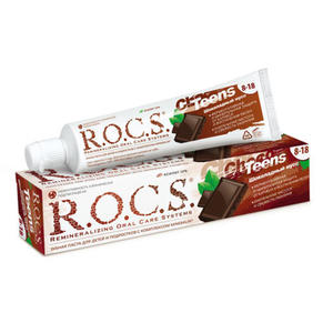 R.O.C.S Зубная паста R.O.C.S Teens Шоколадный мусс 74 гр (R.O.C.S, Teens 8-18 years)