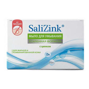 Salizink Мыло для умывания для жирной и комбинированной кожи с цинком, 100 г (Salizink, Уход)