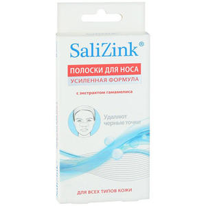 Salizink Полоски очищающие для носа с экстрактом гамамелиса, 6 шт (Salizink, Уход)