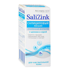 Salizink Салициловый лосьон с цинком и серой без спирта для чувствительной кожи, 100 мл (Salizink, Уход)