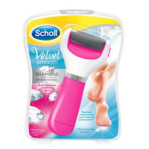 Scholl Электрическая роликовая пилка для удаления огрубевшей кожи стоп (экстра жесткая) (Scholl, Velvet Smooth)