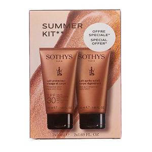 Sothys Промо набор Солнечная линия 2019: SPF30 Face and body lotion, 50 мл + After-sun refreshing body lotion, 50 мл (Sothys, Sun Care)