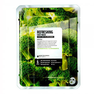 Superfood Salad for Skin Тканевая маска "Брокколи - Свежесть" Facial Sheet Mask Broccoli Refreshing 25 мл (Superfood Salad for Skin, Тканевые маски)