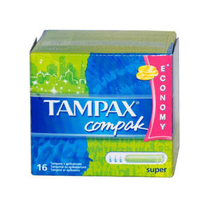 Tampax Компак Тампоны с аппликатором супер по 16 шт (Tampax, Compak)
