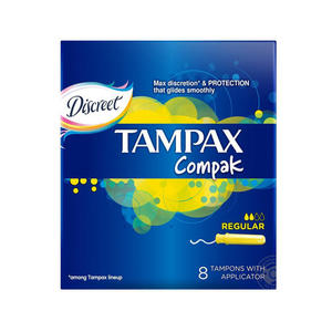 Tampax Тампоны Компак с аппликатором регуляр №8 (Tampax, Compak)