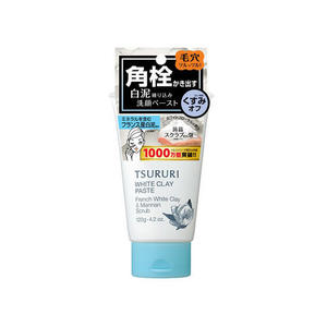 Tsururi Пенка-скраб для глубокого очищения кожи с французской белой глиной и японским маннаном 120 г (Tsururi, Глубокое очищение)