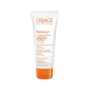 Uriage Минеральный крем для хрупкой аллергичной кожи SPF50+ Барьесан 50 мл (Uriage, Bariesun)
