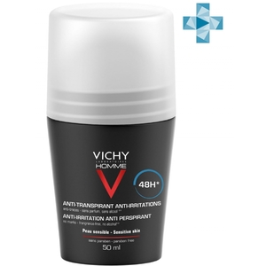 Vichy Дезодорант - шарик 48 часов для чувствительной кожи, 50 мл (Vichy, Vichy Homme)